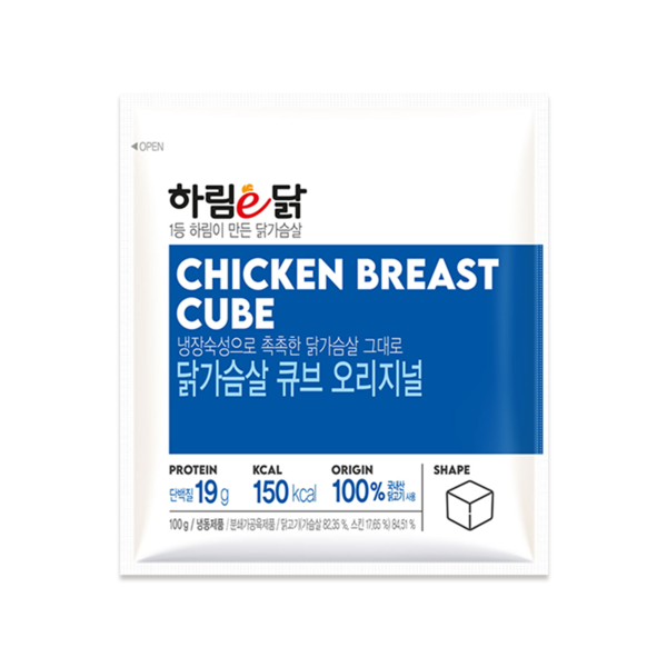 하림이닭 닭가슴살 큐브 오리지널 100g 1팩