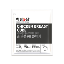 하림이닭 닭가슴살 큐브 블랙페퍼 100g 1팩